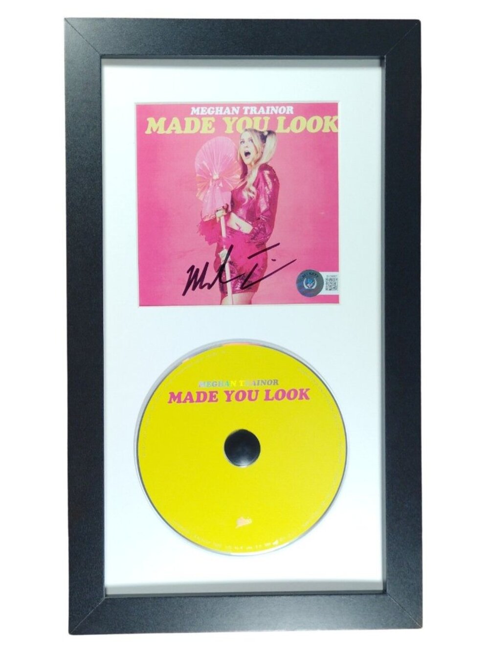 Meghan Trainor Signed Made You Look CD Framed Beckett BAS